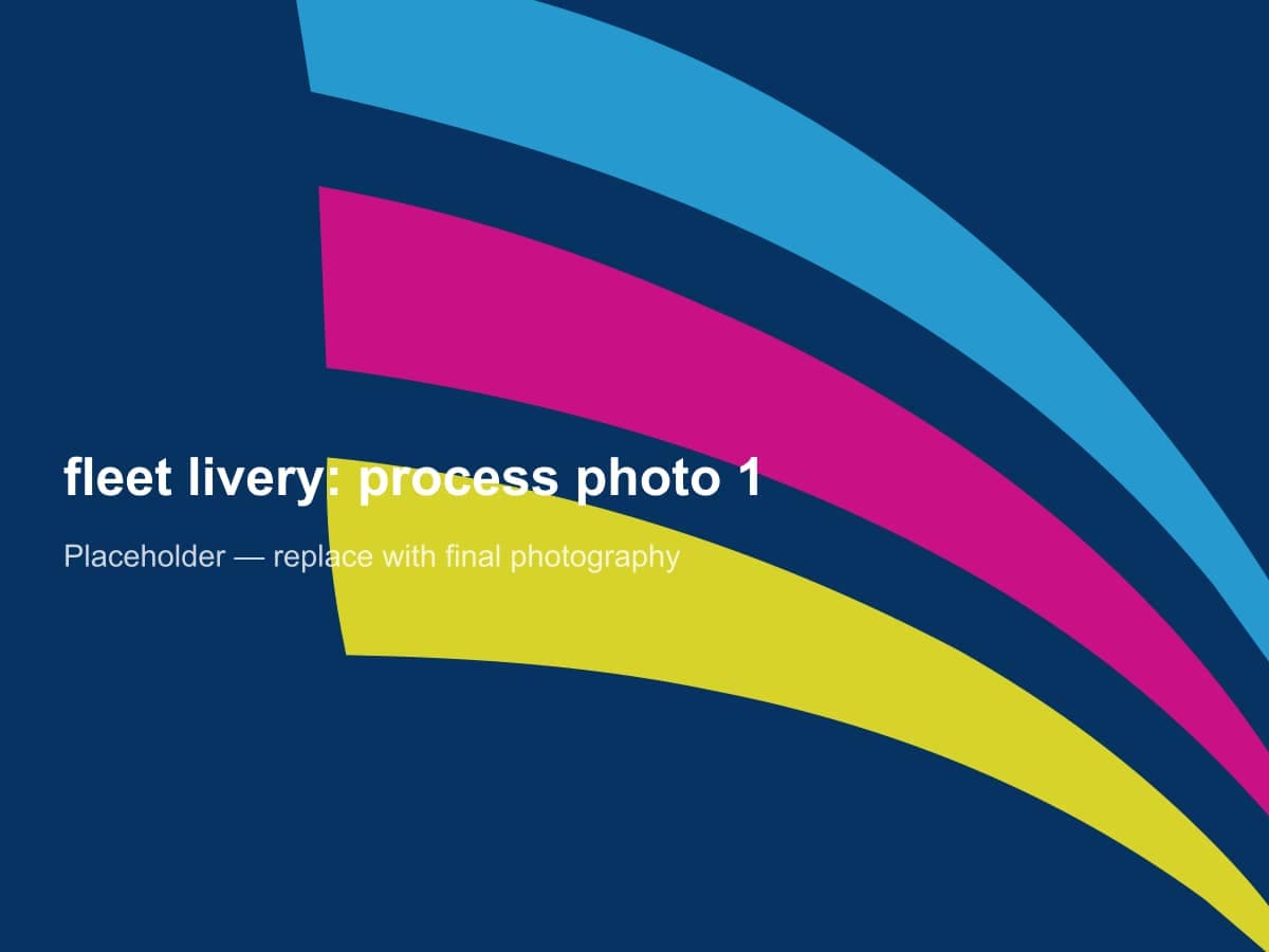 Placeholder image 1 for fleet livery: replace with final workshop photography
